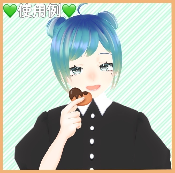 【商用利用OK】クッキーを持つ手セット【サムネやおはVに】