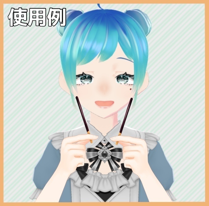 【商用利用可能】チョコスティックを持つ手セット