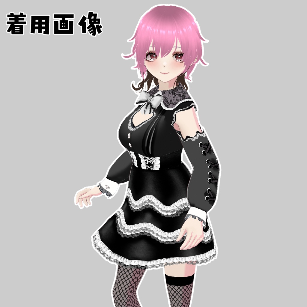 【Vroid】地雷系ワンピース