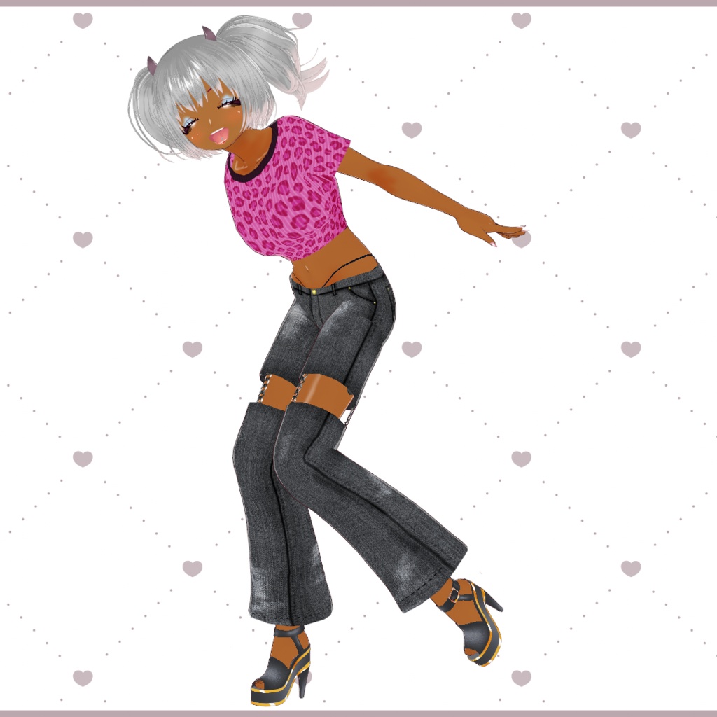 【vroid】platform sandals/厚底サンダル