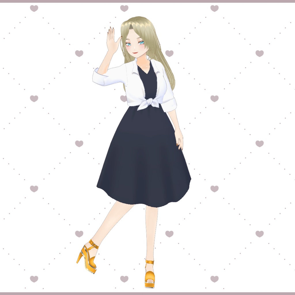【vroid】platform sandals/厚底サンダル