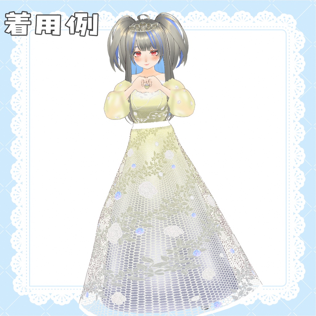 【VRoid】ウェディングドレス/wedding dress