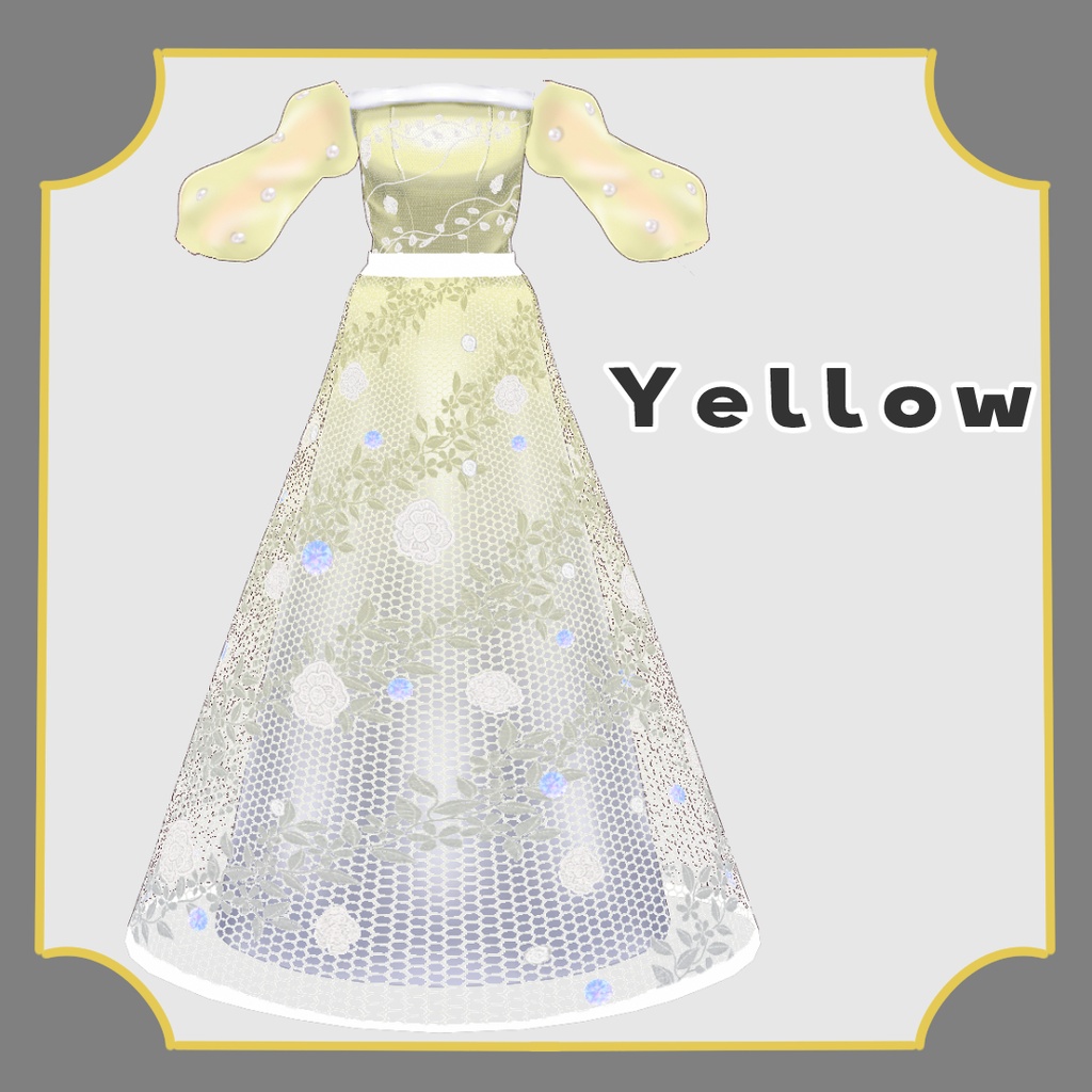 【VRoid】ウェディングドレス/wedding dress