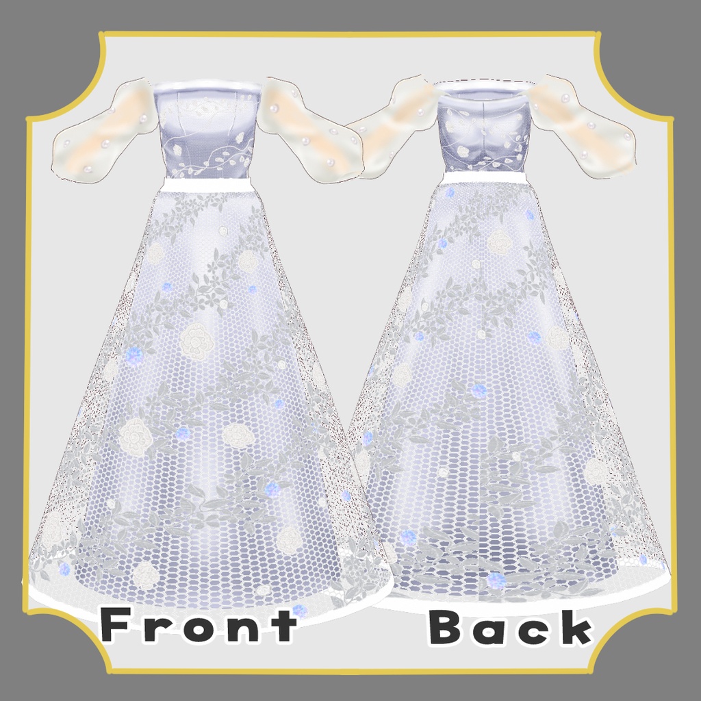 【VRoid】ウェディングドレス/wedding dress