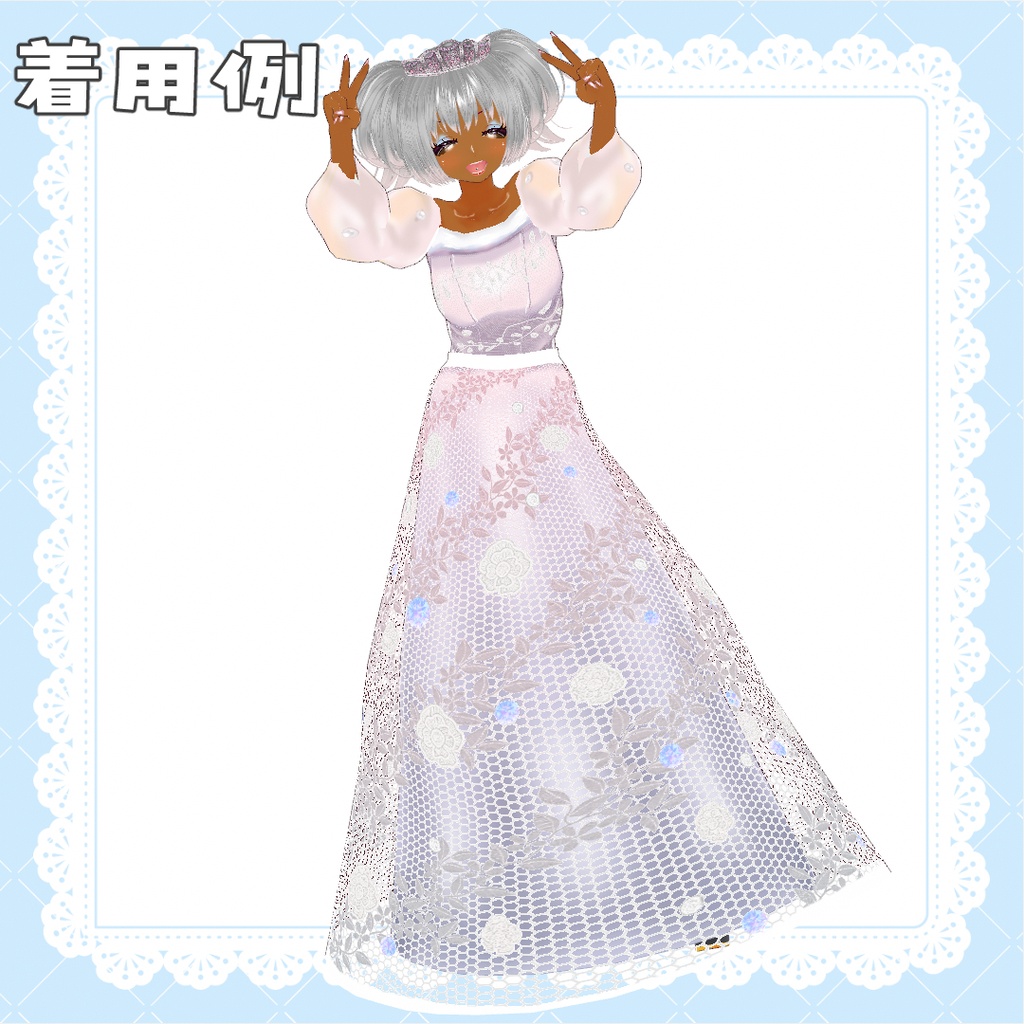 【VRoid】ウェディングドレス/wedding dress