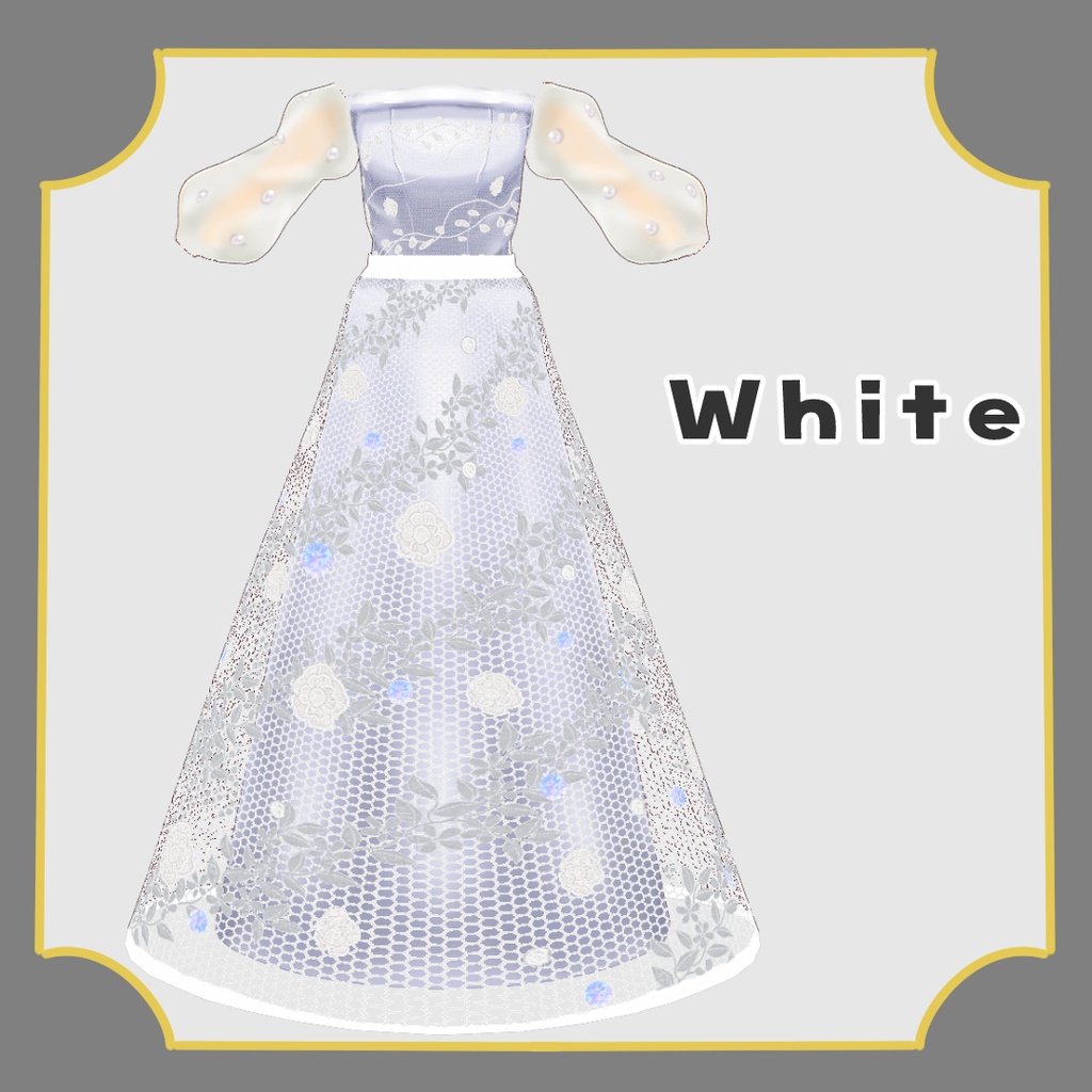 【VRoid】ウェディングドレス/wedding dress