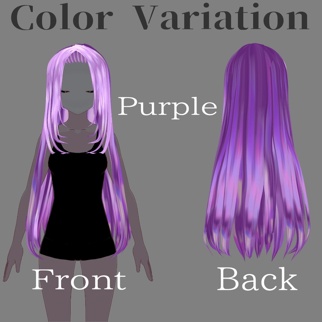 【VRoid】Prism for Long Gradient Hair