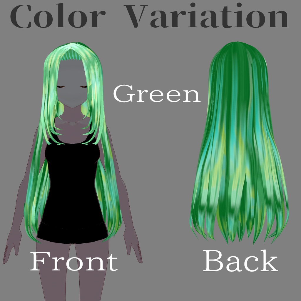 【VRoid】Prism for Long Gradient Hair