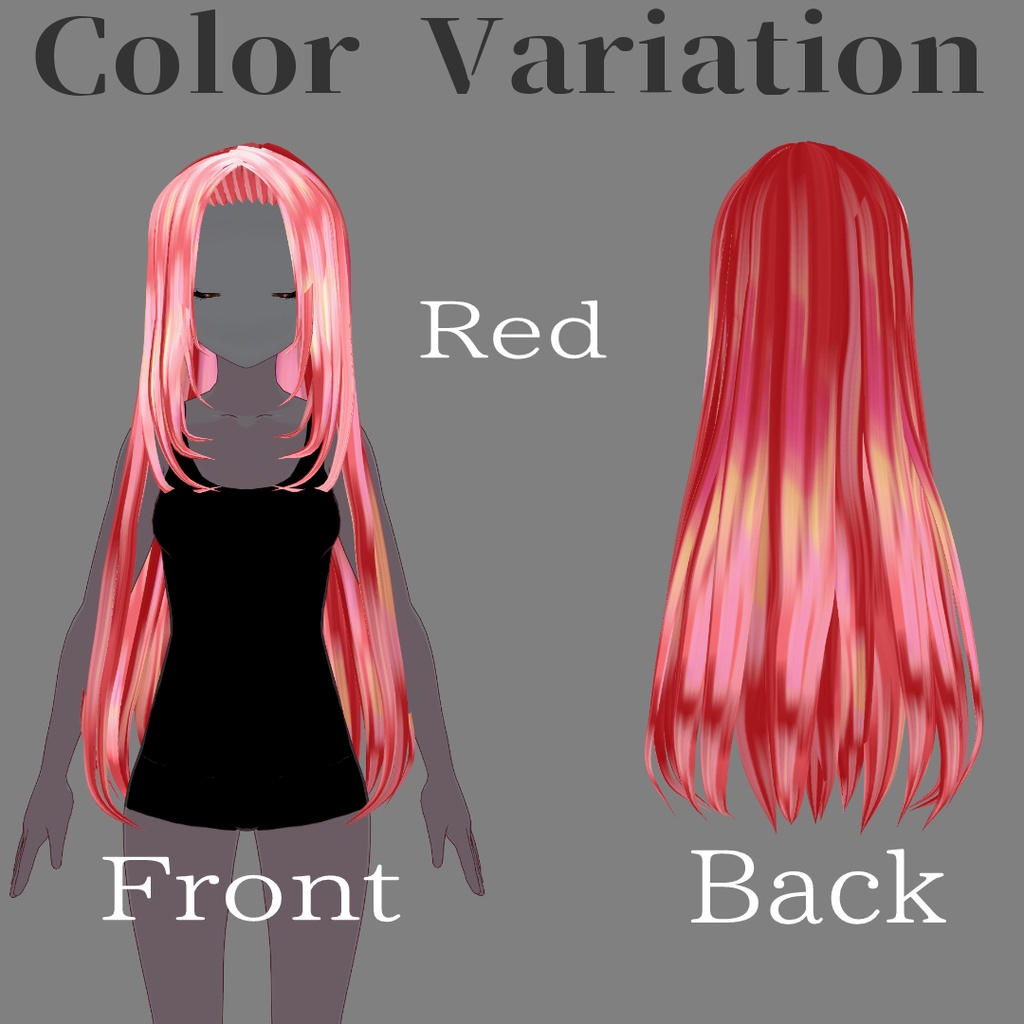 【VRoid】Prism for Long Gradient Hair