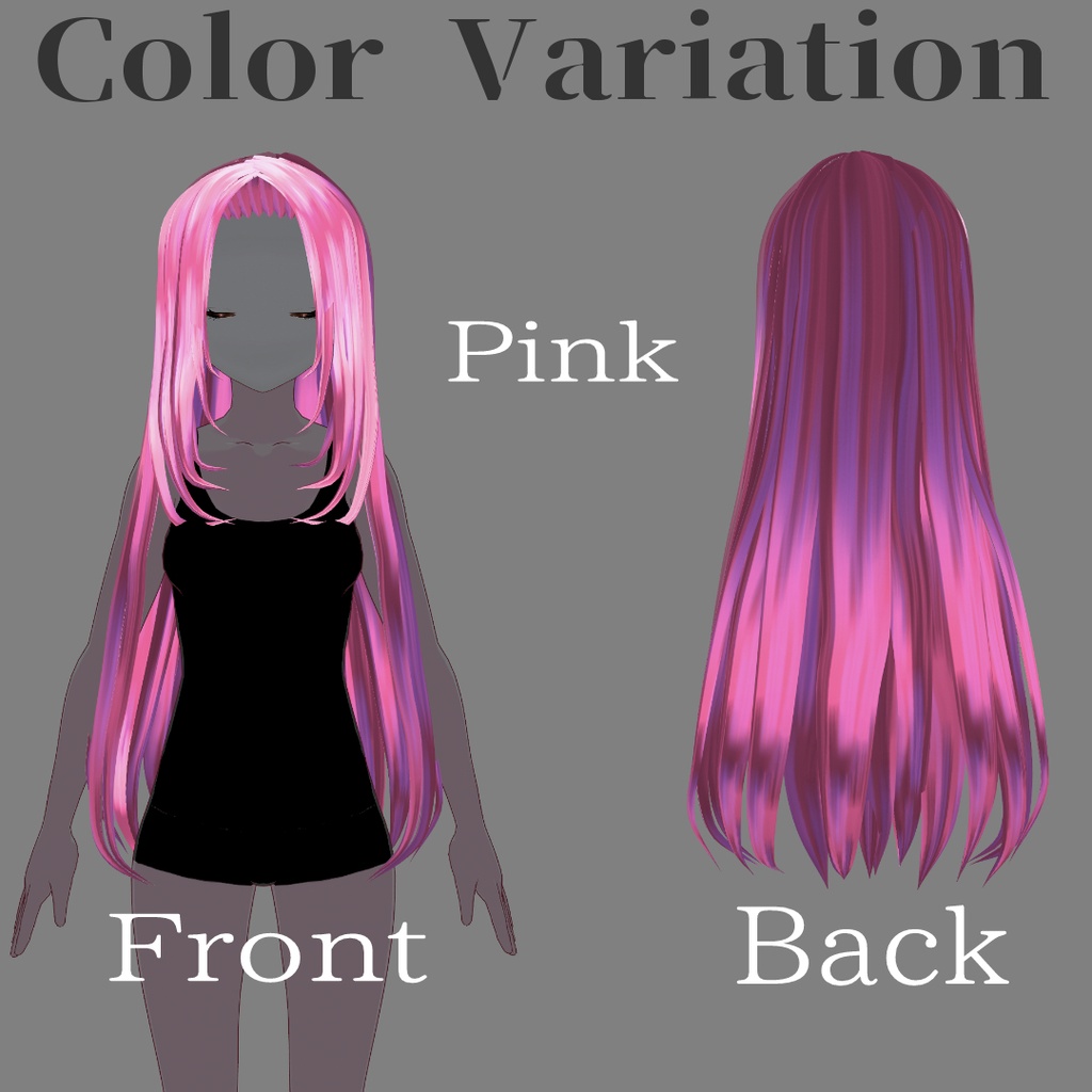 【VRoid】Prism for Long Gradient Hair