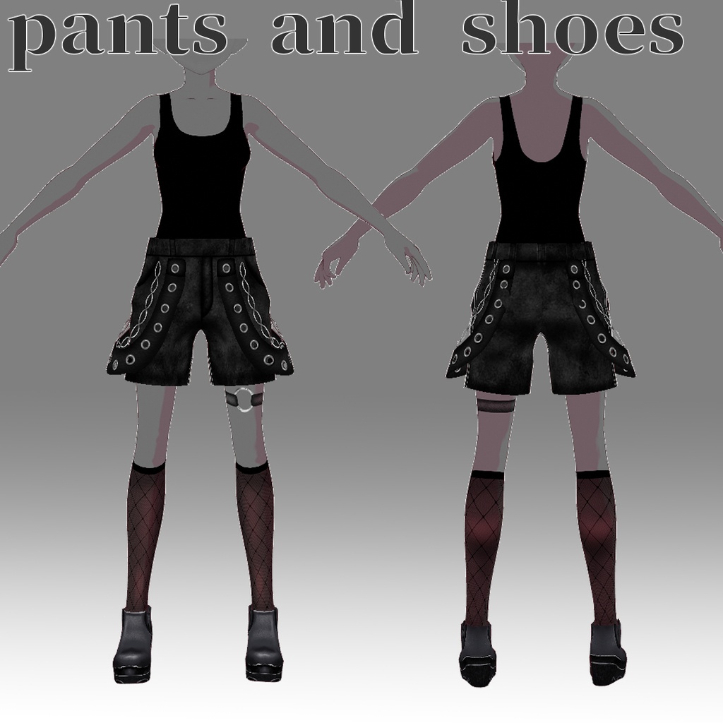 【release sale!1200JPY→900JPY】oversized knit outfit【VRoid】