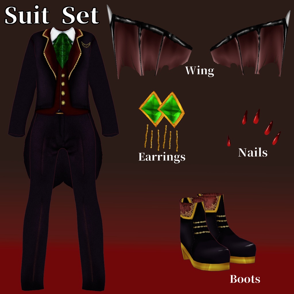 【Release Sele!1200JPY→900JPY】Night Gala-Noble Vampire-【VRoid】