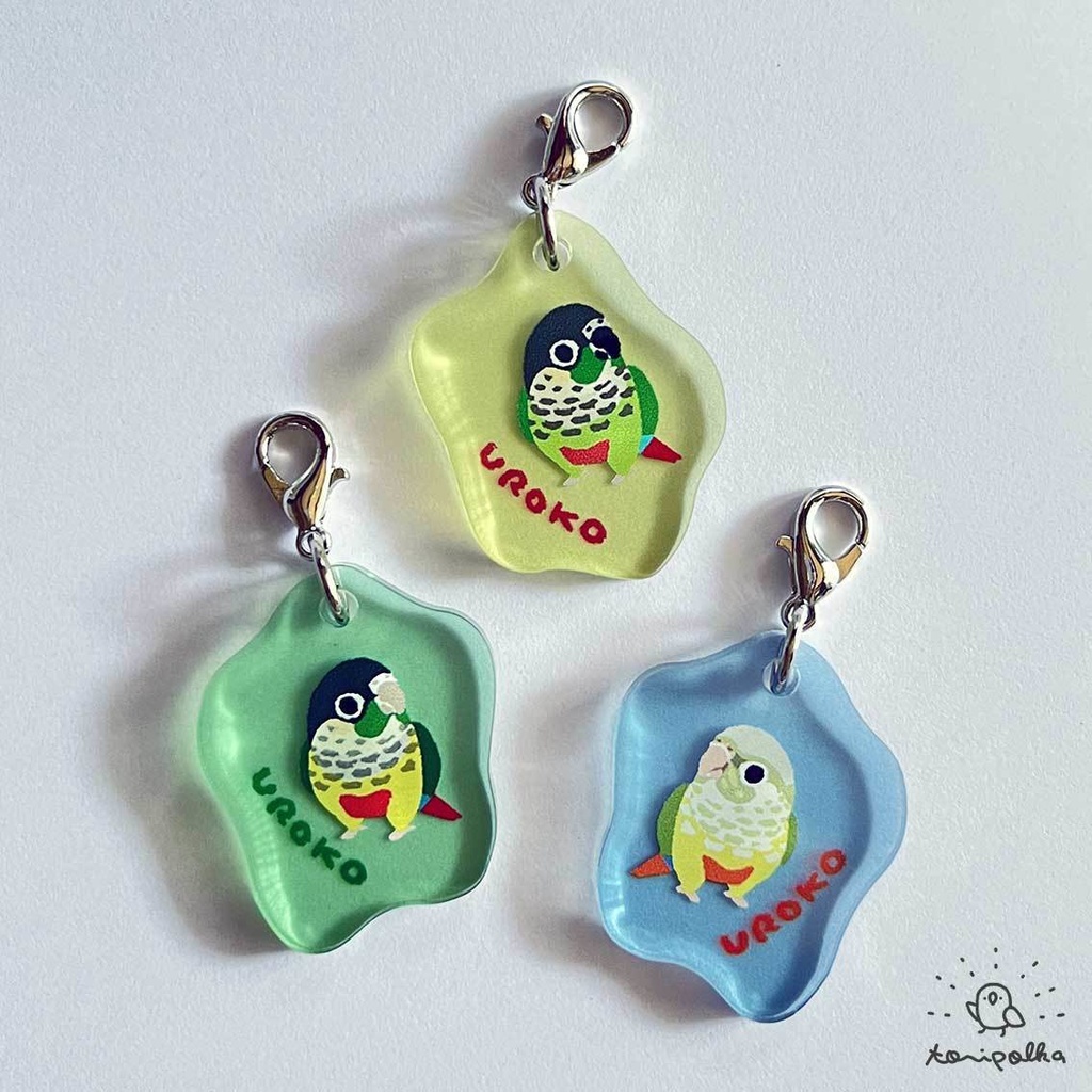 クリアチャーム ウロコインコ