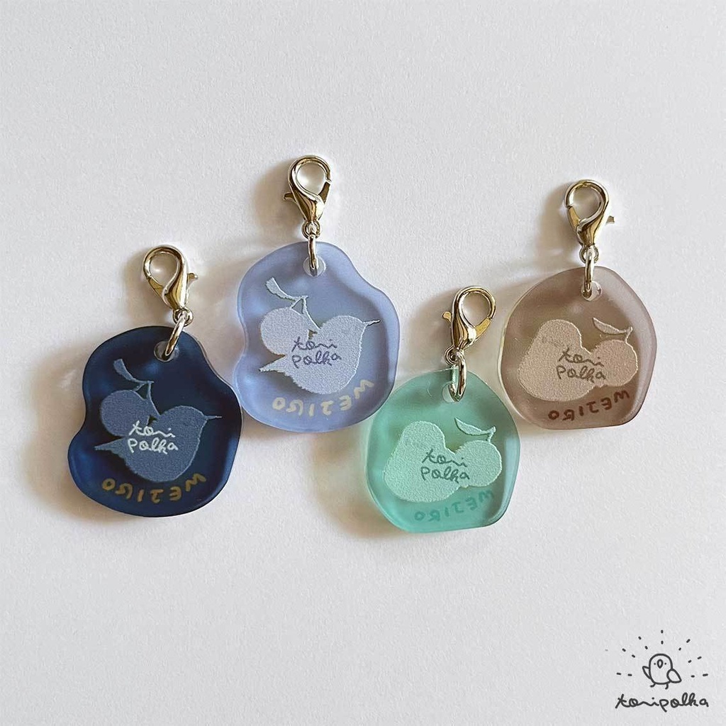 クリアチャーム メジロと金柑