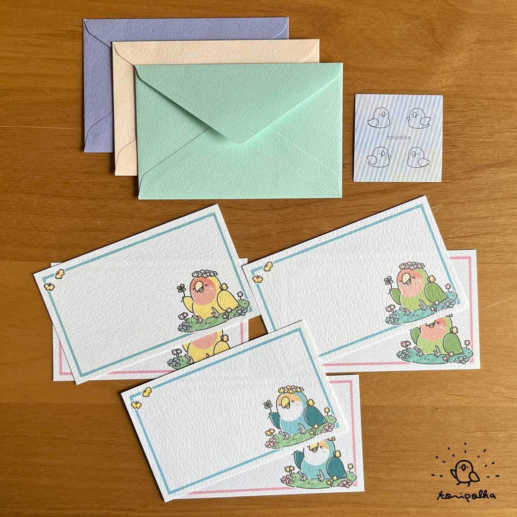 ミニカードセット いんこ 3種