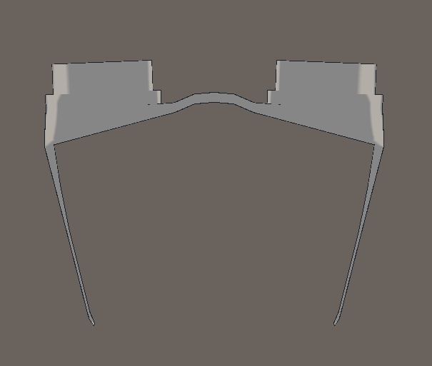 レンズが伸びる怪しいゴーグル眼鏡の3Dモデル