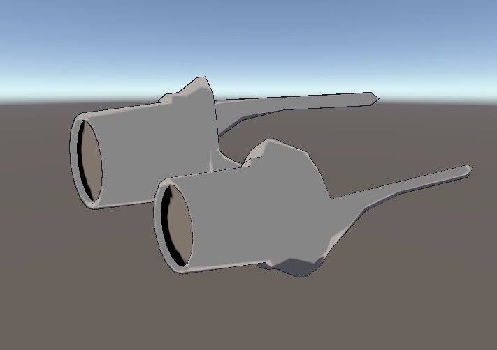 レンズが伸びる怪しいゴーグル眼鏡の3Dモデル