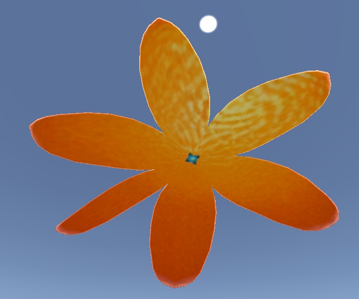 みかんを剥いた皮3Dモデル