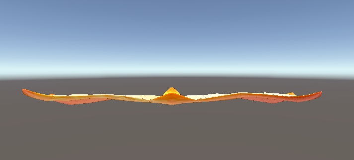 みかんを剥いた皮3Dモデル