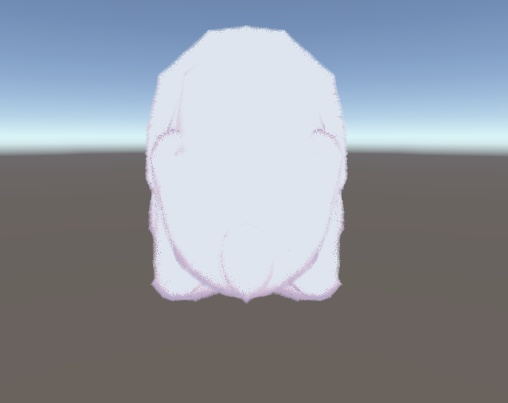 寝るうさぎ3Dモデル