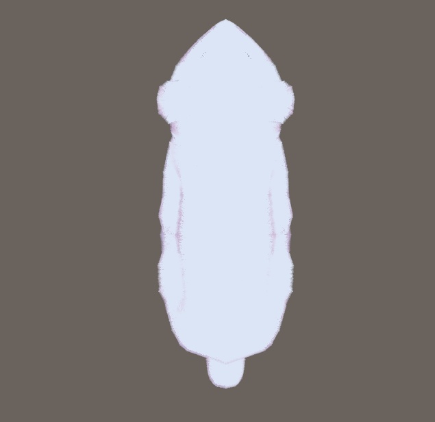 寝るうさぎ3Dモデル