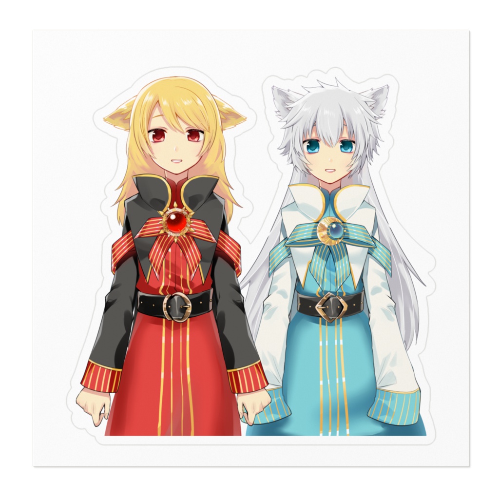 フィンク&フェンリー女の子verステッカー