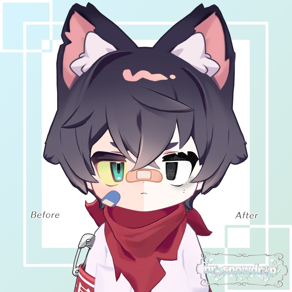 【リルレオ専用テクスチャ】病みぐる目 -Make&Eye Texture-