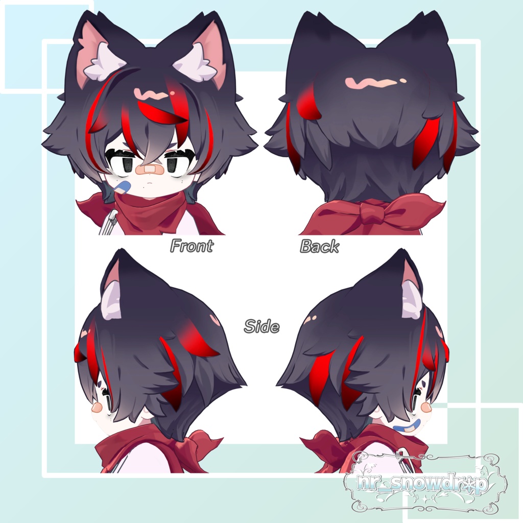 【リルレオ専用テクスチャ】Hairメッシュ