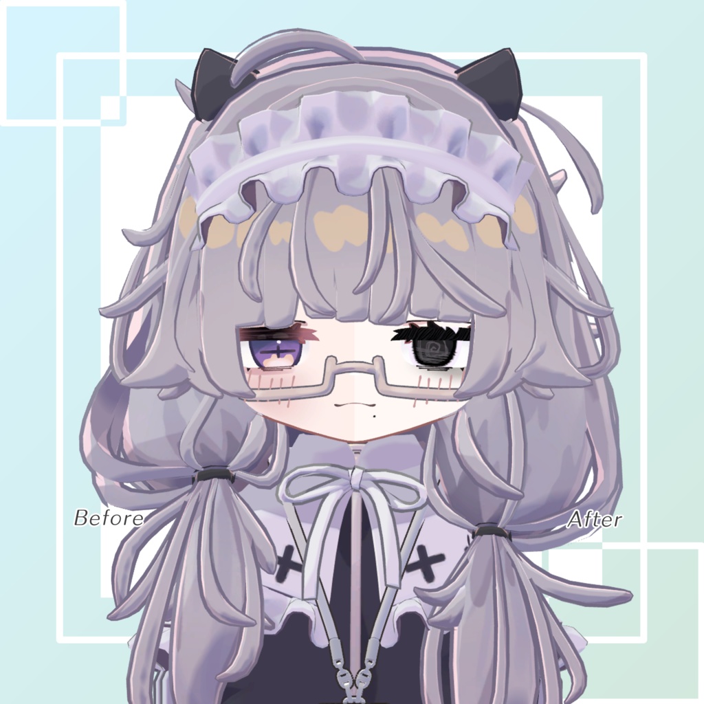 【ししゅか専用テクスチャ】病みぐる目 -Make&Eye Texture-【販売記念セール中!】