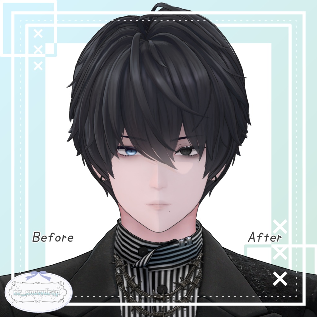 【Baku(獏)専用テクスチャ】病みぐる目 -Make&Eye Texture-