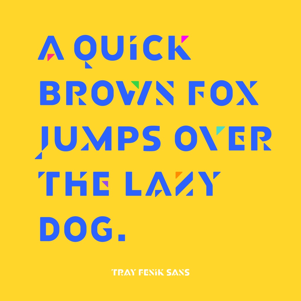 欧文フォント「Tray Fenik Sans」 | Tray Fenik Sans Font