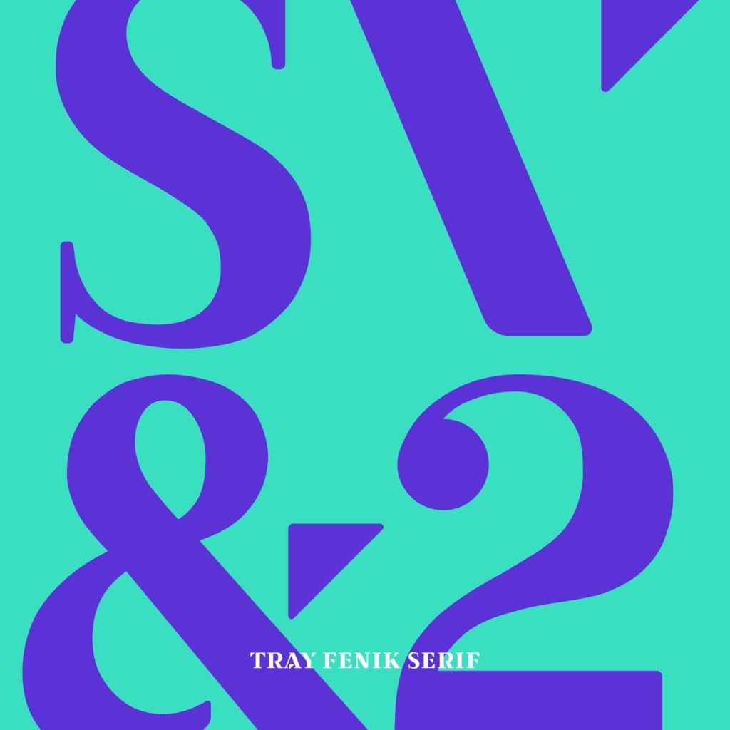 欧文フォント「Tray Fenik Serif」 | Tray Fenik Serif Font