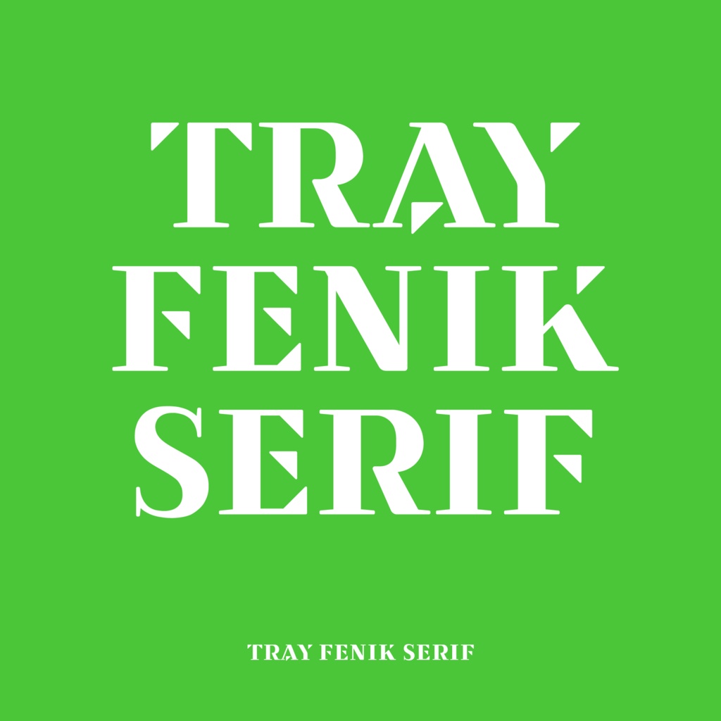 欧文フォント「Tray Fenik Serif」 | Tray Fenik Serif Font