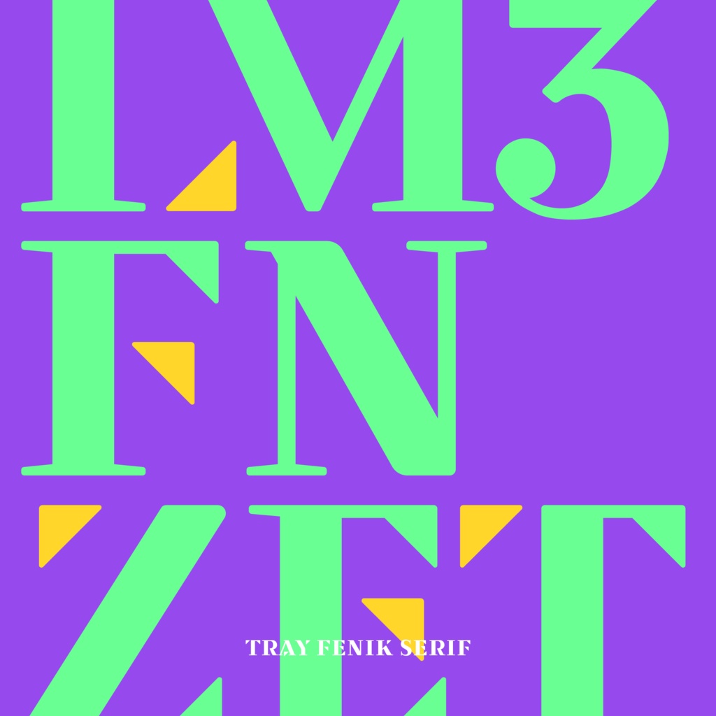 欧文フォント「Tray Fenik Serif」 | Tray Fenik Serif Font