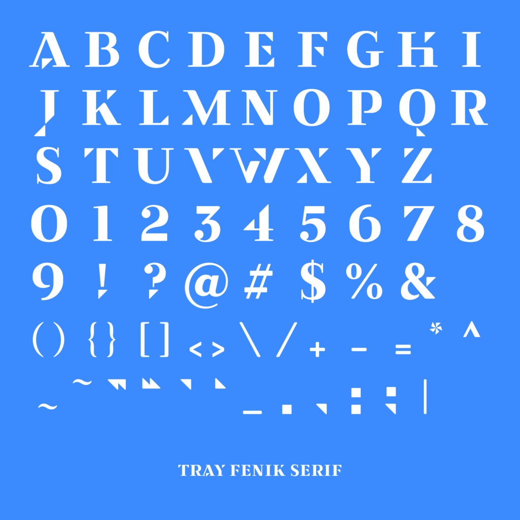 欧文フォント「Tray Fenik Serif」 | Tray Fenik Serif Font