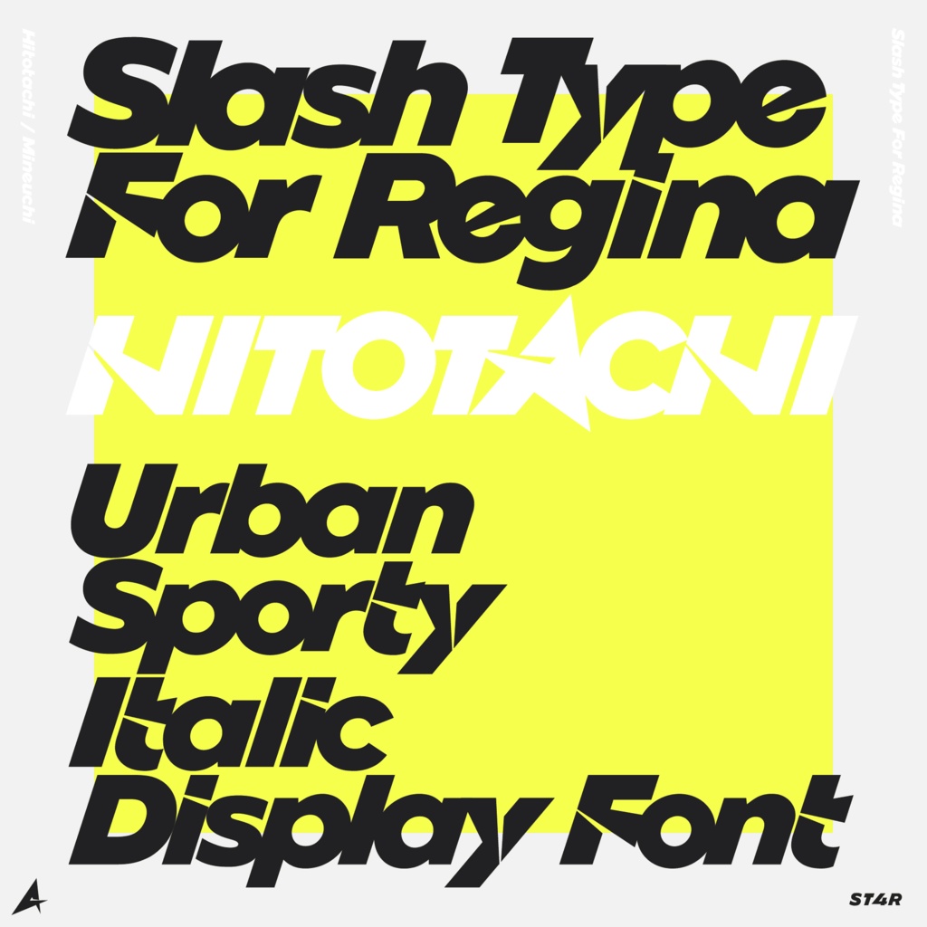 欧文フォントファミリー「Slash Type For Regina」 | Slash Type For Regina Font Family