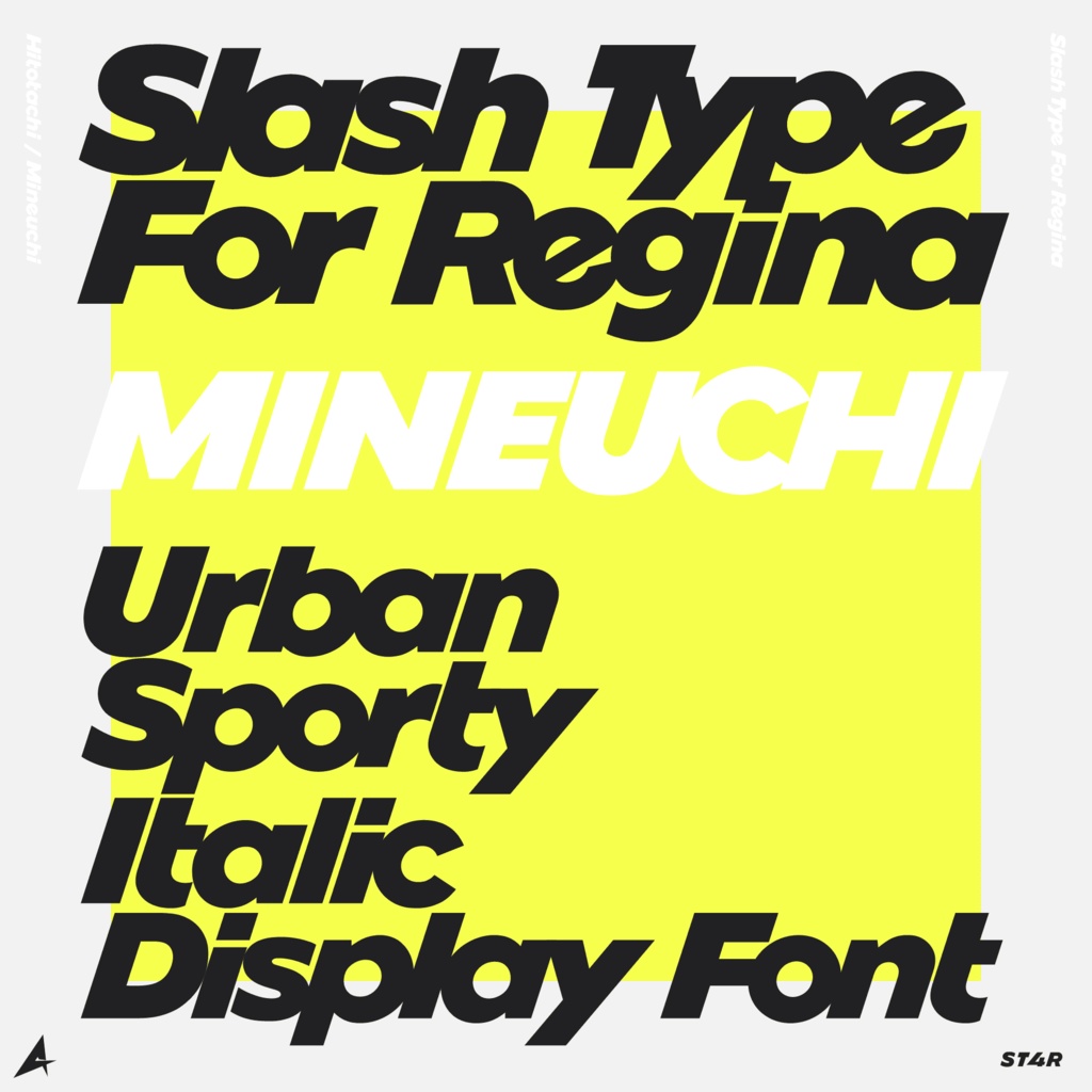 欧文フォントファミリー「Slash Type For Regina」 | Slash Type For Regina Font Family