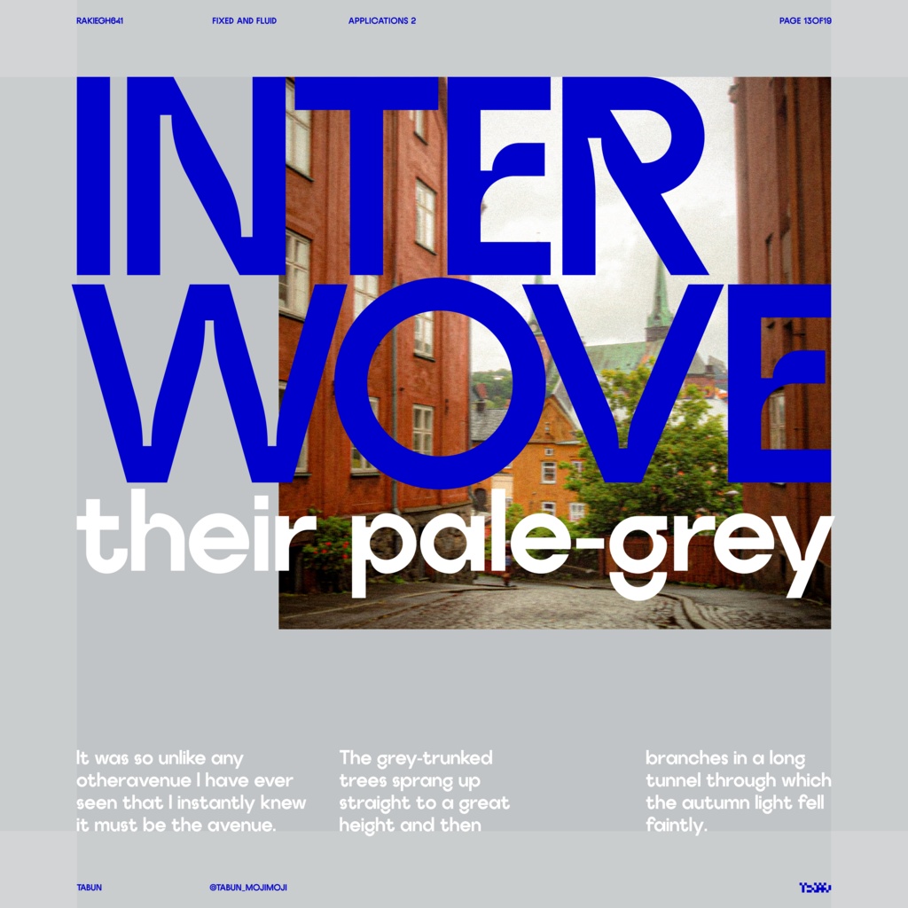 欧文フォントファミリー「Rakiegh641」 | Rakiegh641 Font Family