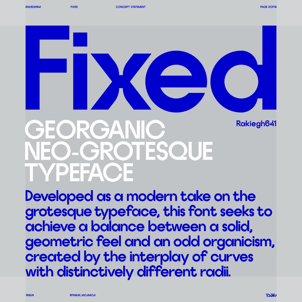 欧文フォントファミリー「Rakiegh641」 | Rakiegh641 Font Family