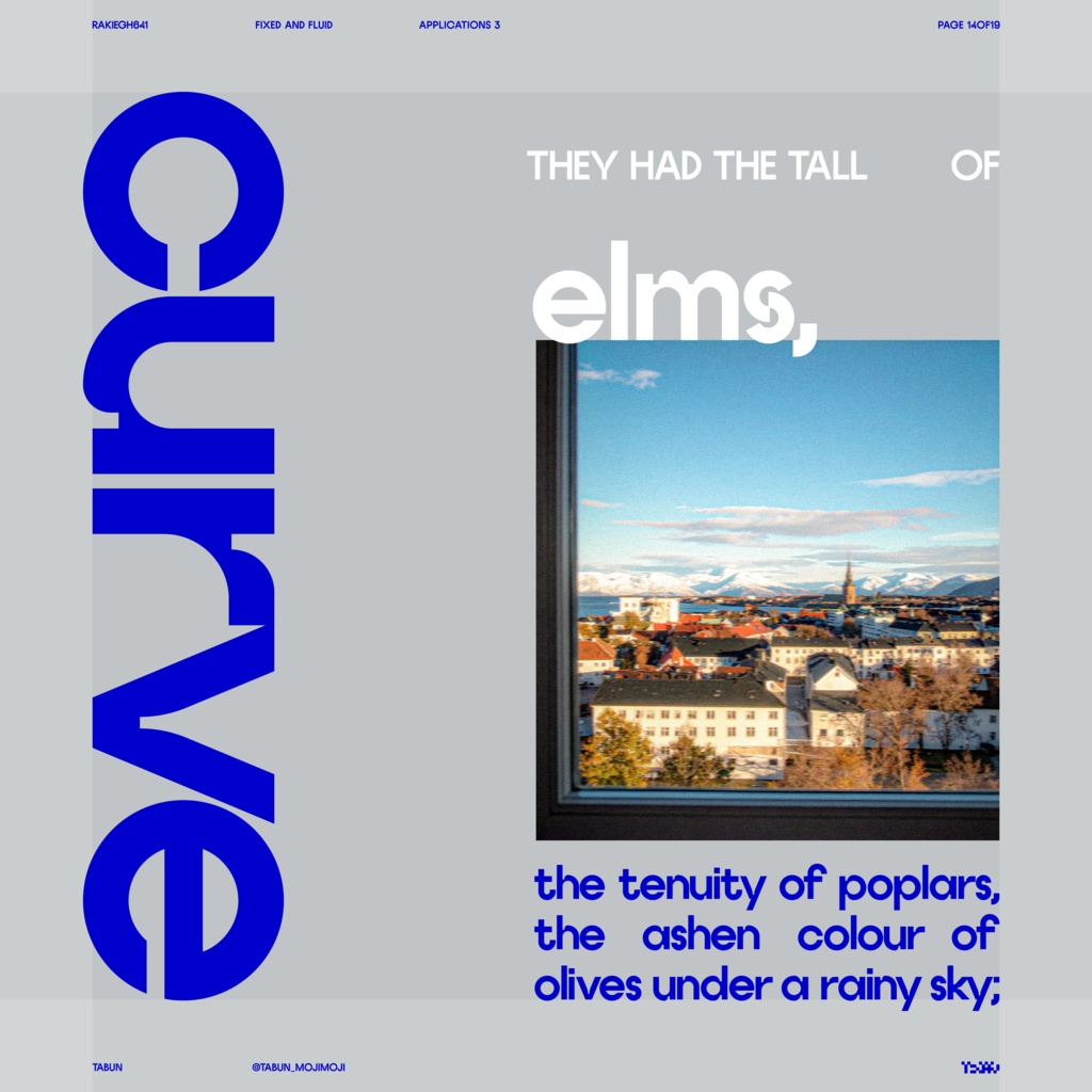 欧文フォントファミリー「Rakiegh641」 | Rakiegh641 Font Family