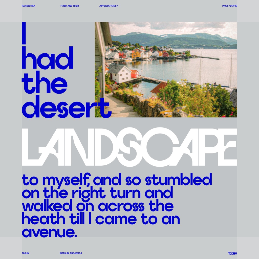 欧文フォントファミリー「Rakiegh641」 | Rakiegh641 Font Family