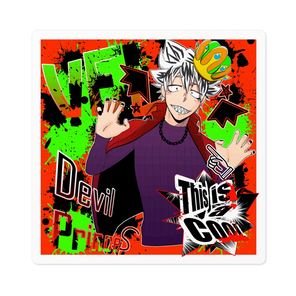 ステッカー - 100 x 100 (mm)