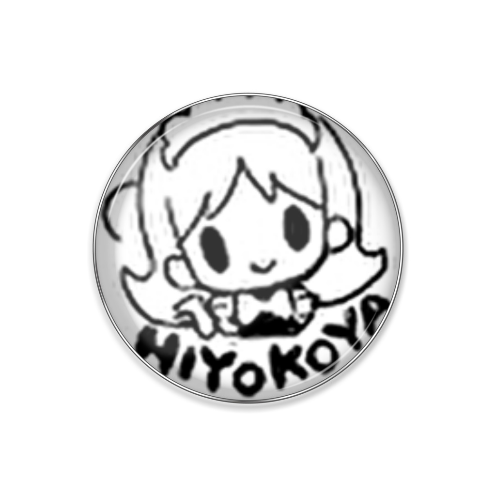 ピンバッジ(モノトーン)