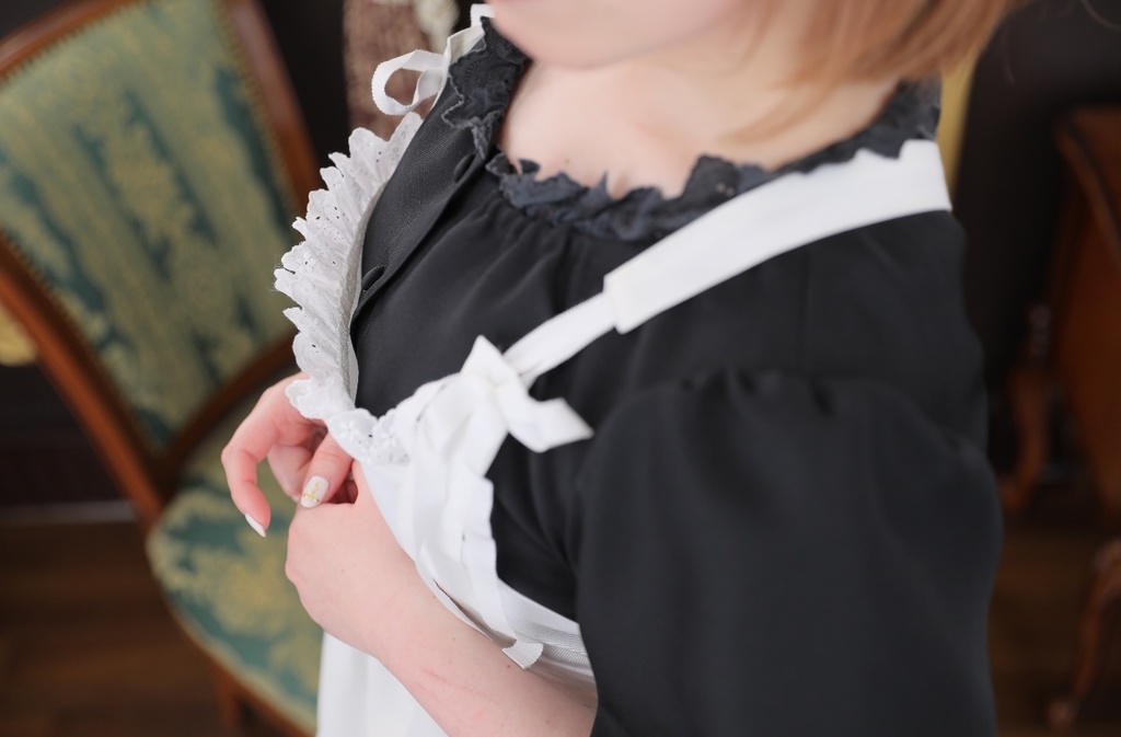 ☆ひよこ家オリジナルデザインメイド服(リボンエプロン)