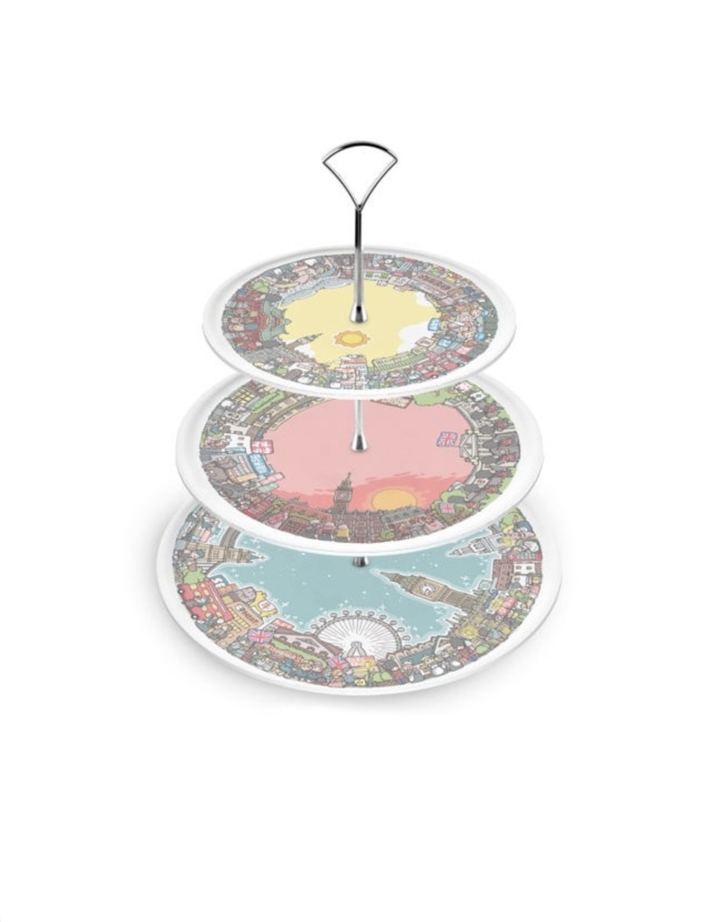 オリジナル三段トレイ(ケーキスタンド)