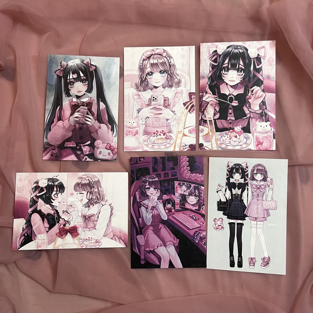 イラストカード 6枚セット - min² marché - BOOTH