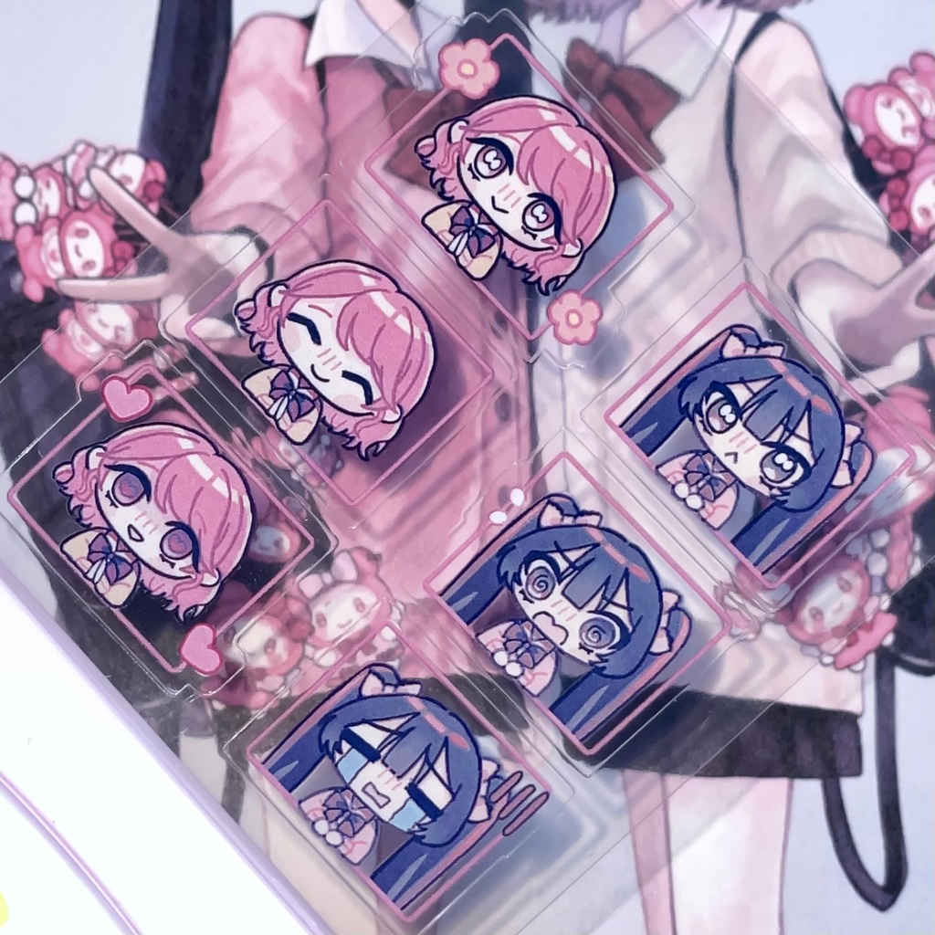 姫乃＆秋　透明ミニシール