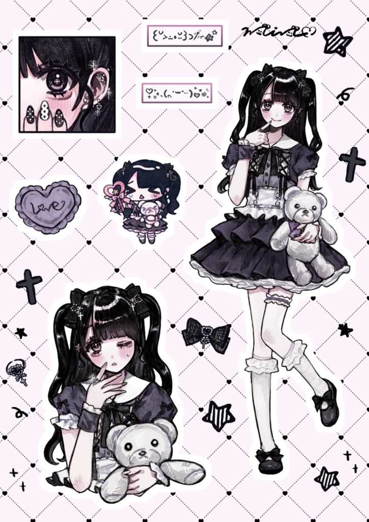 魔法少女ちゃんマルチステッカー