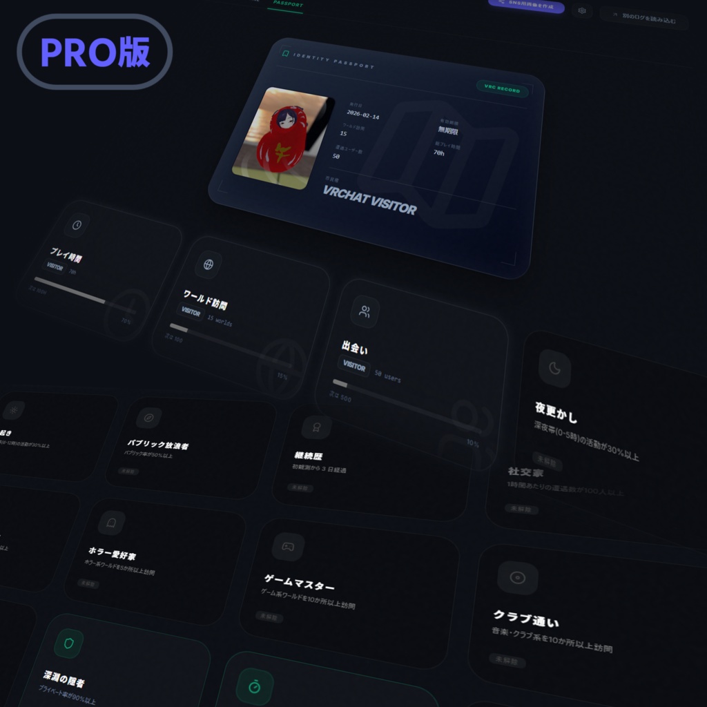【無料】VRChat活動記録ツール「VRC-Memory」
