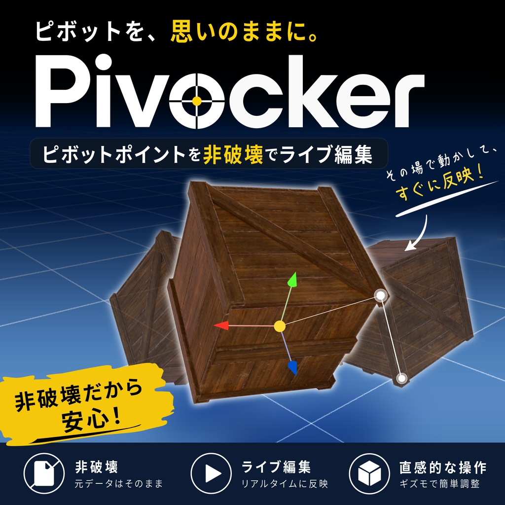 【セール50％OFF】ピボットポイント編集ツール「Pivocker」